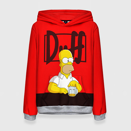 Женская толстовка Homer Duff / 3D-Меланж – фото 1