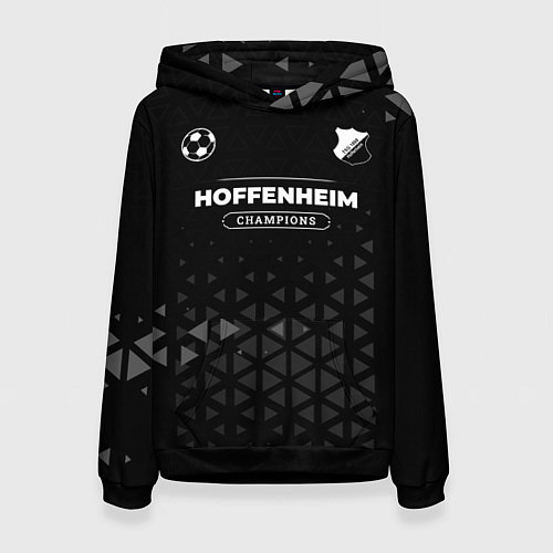 Женская толстовка Hoffenheim Форма Champions / 3D-Черный – фото 1