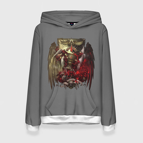 Женская толстовка Blood Angels symbol / 3D-Белый – фото 1