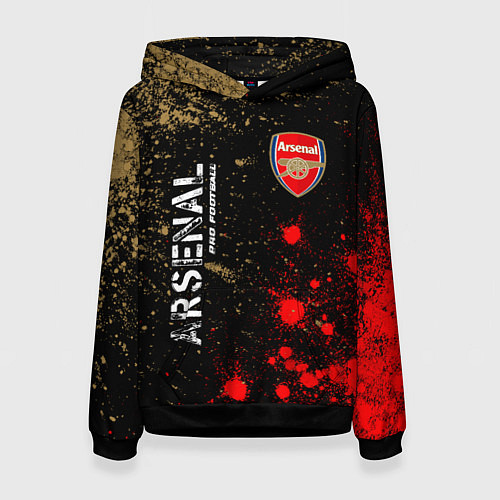 Женская толстовка АРСЕНАЛ Arsenal Pro Football Краска / 3D-Черный – фото 1