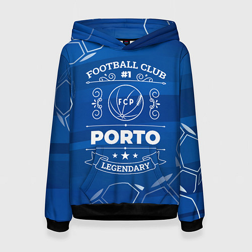 Женская толстовка Porto - Football Club Number 1 / 3D-Черный – фото 1