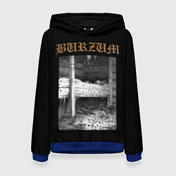 Толстовка-худи женская Burzum cockroaches, цвет: 3D-синий