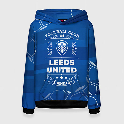 Женская толстовка Leeds United Football Club Number 1 / 3D-Черный – фото 1