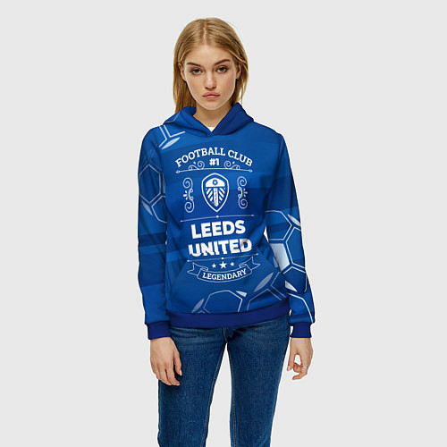 Женская толстовка Leeds United Football Club Number 1 / 3D-Синий – фото 3