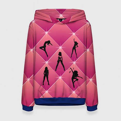 Женская толстовка Веселый Танцующий Счастливый / 3D-Синий – фото 1