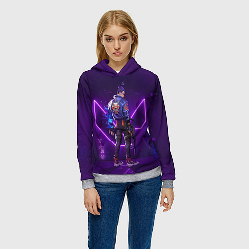 Женская толстовка YORU VALORANT / 3D-Меланж – фото 3