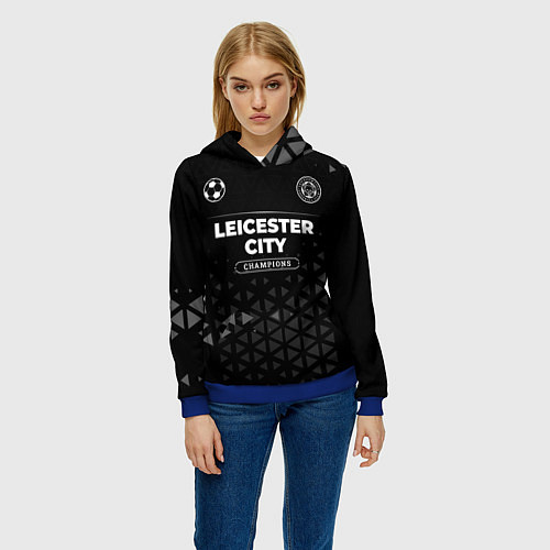 Женская толстовка Leicester City Champions Uniform / 3D-Синий – фото 3