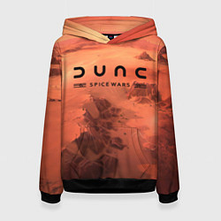 Толстовка-худи женская Dune: Spice Wars, logo, цвет: 3D-черный