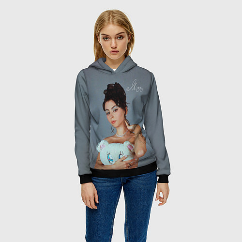 Женская толстовка ДОРА - MISS / 3D-Черный – фото 3