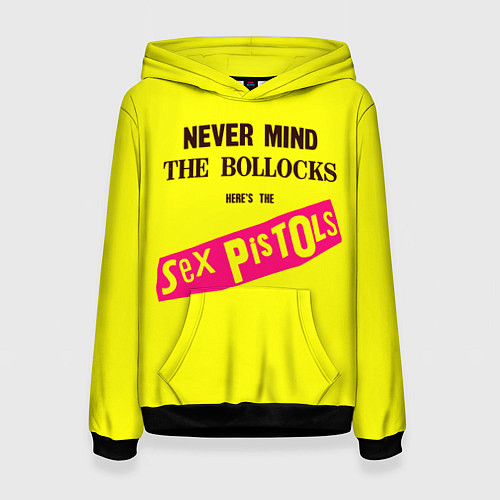 Женская толстовка Never Mind the Bollocks, Heres the Sex Pistols / 3D-Черный – фото 1