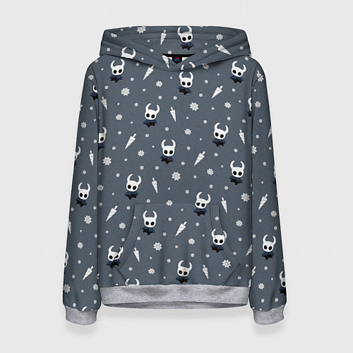 Женская толстовка Рыцарь, Гео, Гвоздь Hollow Knight / 3D-Меланж – фото 1