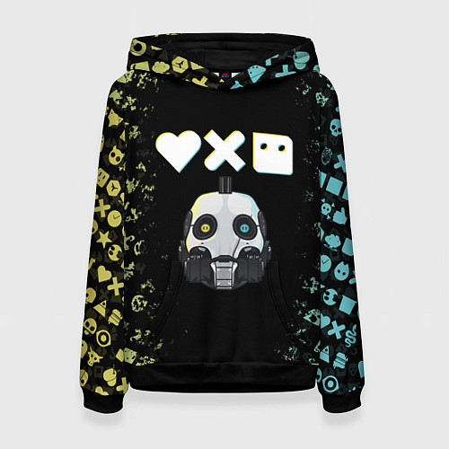 Женская толстовка Love, Death and Robots Pattern / 3D-Черный – фото 1