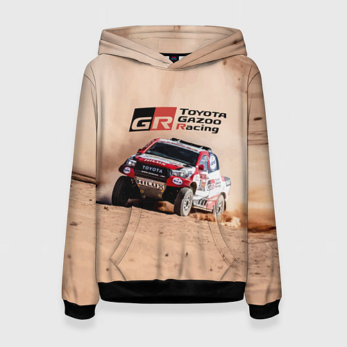 Женская толстовка Toyota Gazoo Racing Desert Rally / 3D-Черный – фото 1