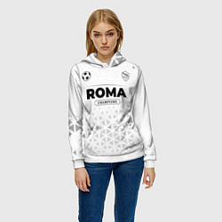 Толстовка-худи женская Roma Champions Униформа, цвет: 3D-белый — фото 2
