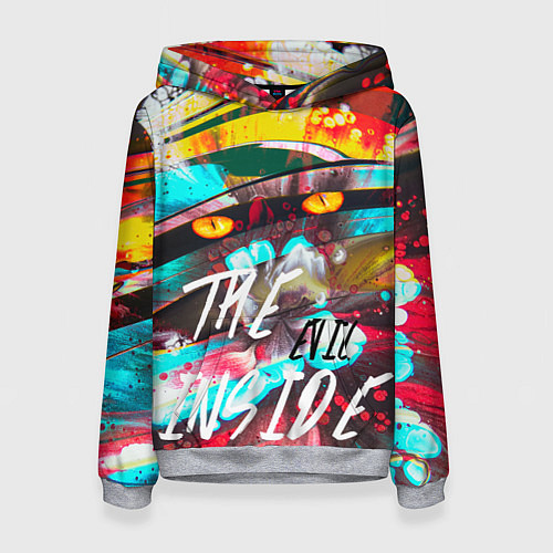 Женская толстовка The Evil Inside / 3D-Меланж – фото 1