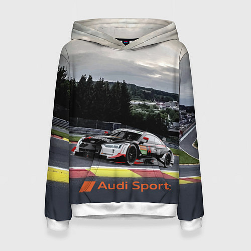 Женская толстовка Audi Sport Racing team Ауди Спорт Гоночная команда / 3D-Белый – фото 1