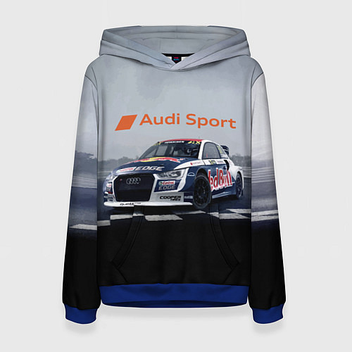 Женская толстовка Ауди Спорт Гоночная команда Audi sport Racing team / 3D-Синий – фото 1