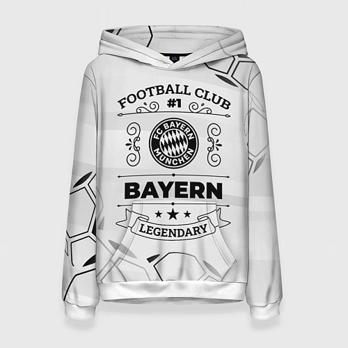 Женская толстовка Bayern Football Club Number 1 Legendary / 3D-Белый – фото 1