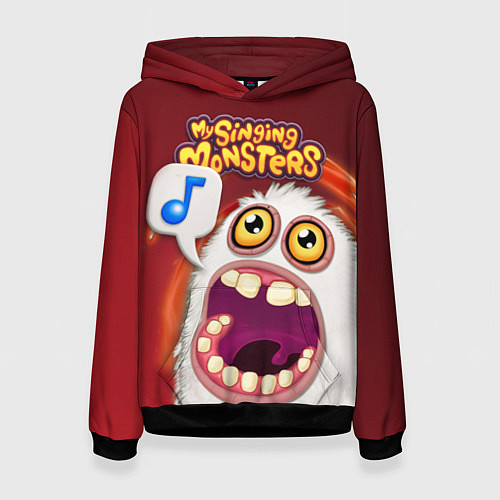 Женская толстовка My singing monster / 3D-Черный – фото 1