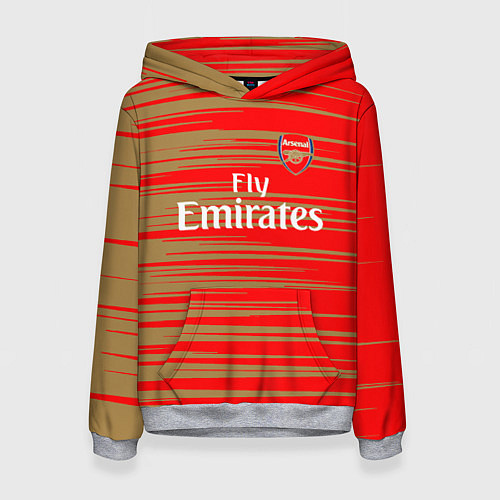 Женская толстовка Arsenal fly emirates / 3D-Меланж – фото 1