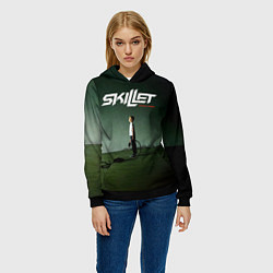 Толстовка-худи женская Comatose - Skillet, цвет: 3D-черный — фото 2