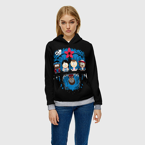 Женская толстовка Stranger Things South Park / 3D-Меланж – фото 3