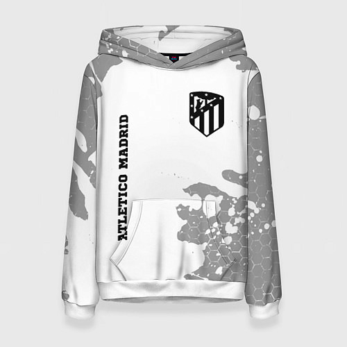 Женская толстовка Atletico Madrid Sport на темном фоне / 3D-Белый – фото 1