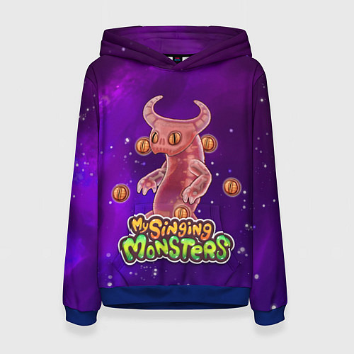Женская толстовка My singing monsters ЭПИЧЕСКИЙ ВУЖАС / 3D-Синий – фото 1