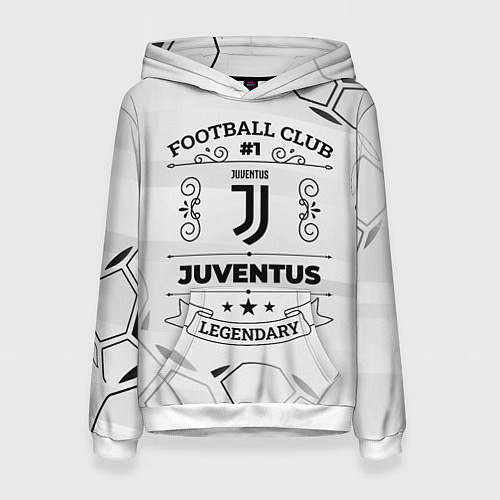 Женская толстовка Juventus Football Club Number 1 Legendary / 3D-Белый – фото 1