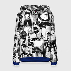 Толстовка-худи женская Komi san pattern, цвет: 3D-синий