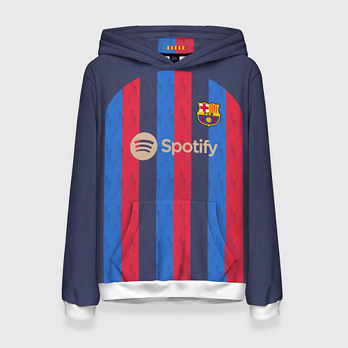 Женская толстовка Барселона 22-23 / 3D-Белый – фото 1