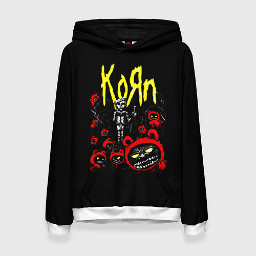 Женская толстовка KoЯn - Korn / 3D-Белый – фото 1