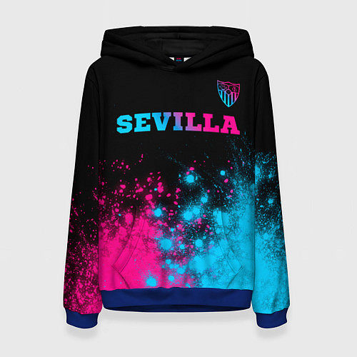 Женская толстовка Sevilla Neon Gradient / 3D-Синий – фото 1