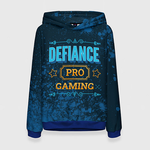 Женская толстовка Игра Defiance: PRO Gaming / 3D-Синий – фото 1