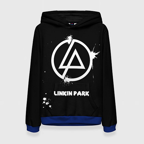 Женская толстовка Linkin Park логотип краской / 3D-Синий – фото 1