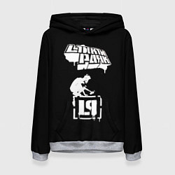 Толстовка-худи женская Linkin Park белой краской, цвет: 3D-меланж