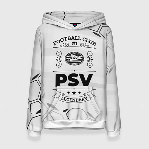 Женская толстовка PSV Football Club Number 1 Legendary / 3D-Белый – фото 1