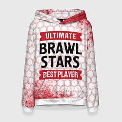 Женская толстовка Brawl Stars: красные таблички Best Player и Ultima