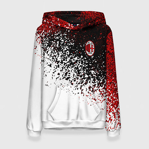 Женская толстовка Ac milan краска / 3D-Белый – фото 1