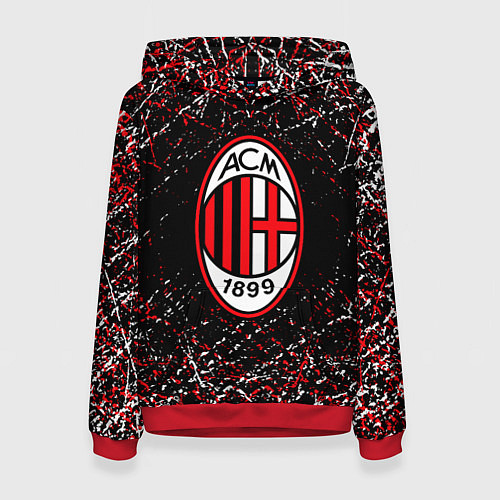 Женская толстовка Ac milan фк милан / 3D-Красный – фото 1