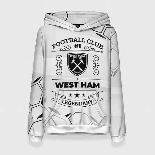 Женская толстовка West Ham Football Club Number 1 Legendary / 3D-Белый – фото 1