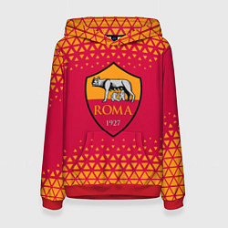 Толстовка-худи женская Рома roma абстракция, цвет: 3D-красный