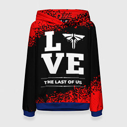 Толстовка-худи женская The Last Of Us Love Классика, цвет: 3D-синий