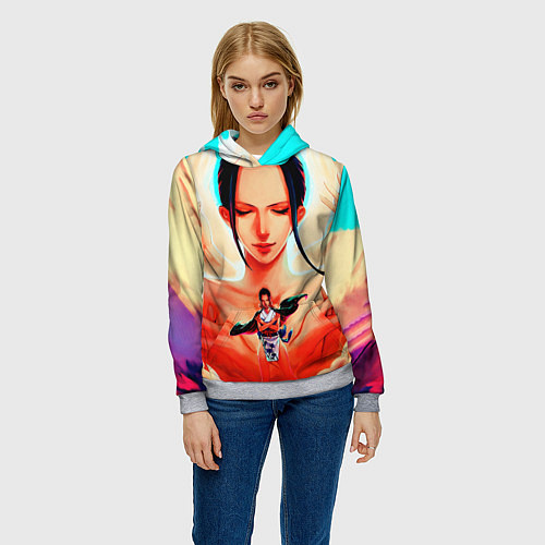 Женская толстовка НИКО РОБИН ВАН ПИС / 3D-Меланж – фото 3