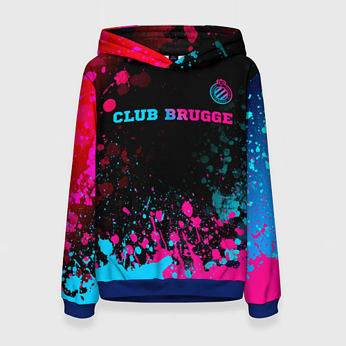 Женская толстовка Club Brugge Neon Gradient - FS / 3D-Синий – фото 1