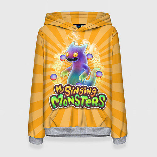 Женская толстовка My Singing Monsters Вужас / 3D-Меланж – фото 1