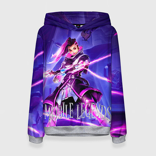 Женская толстовка Mobile Legends Сомбра / 3D-Меланж – фото 1