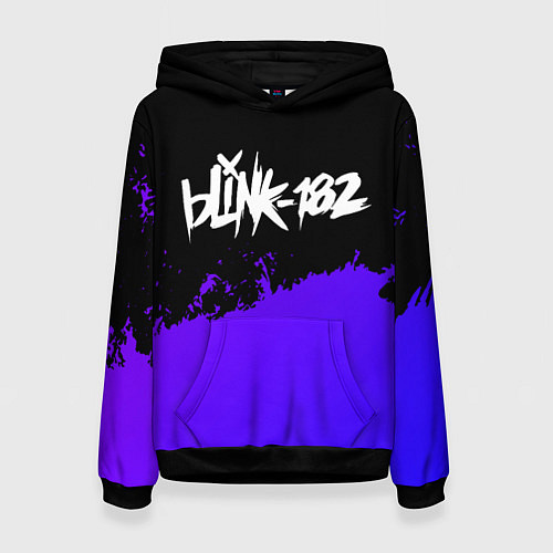 Женская толстовка Blink 182 Purple Grunge / 3D-Черный – фото 1