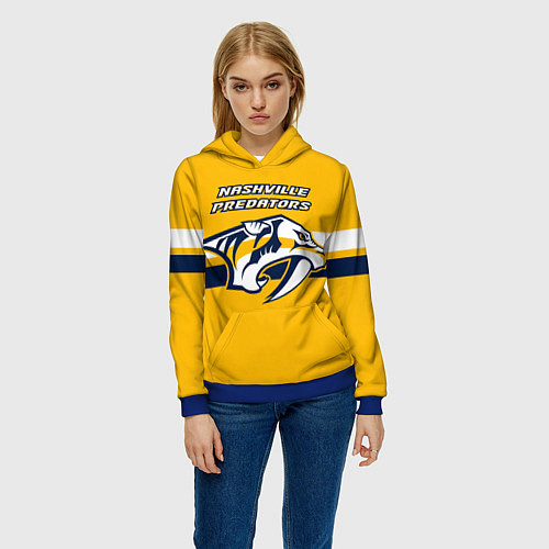 Женская толстовка Нэшвилл Предаторз Форма / 3D-Синий – фото 3