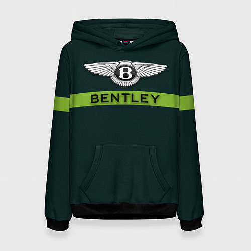 Женская толстовка Bentley green / 3D-Черный – фото 1